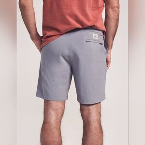 Faherty All Day Shorts Drawstring Hybrid Casual Ice Gray 9" Size 31